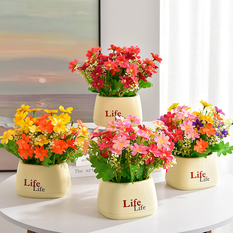Lifelike Floral Centerpiece Arrangement