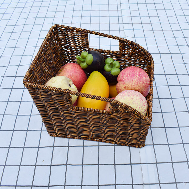 Artisan Woven Round Storage Basket Stornfield