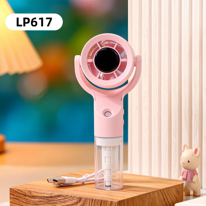 Women's Portable Mist Hand Fan with USB Connection Stornfield