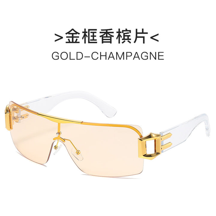Women futuristic sunglasses with elegant transparent frame Stornfield