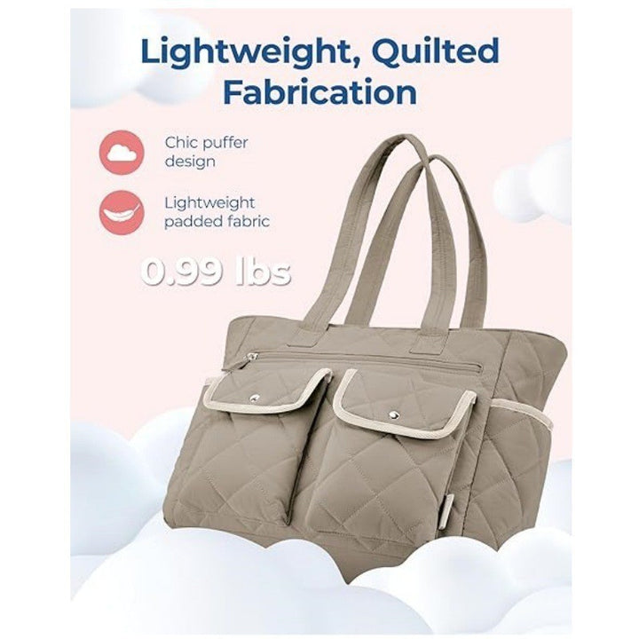 Quilted Tote Bag with Practical Outside Pockets Stornfield
