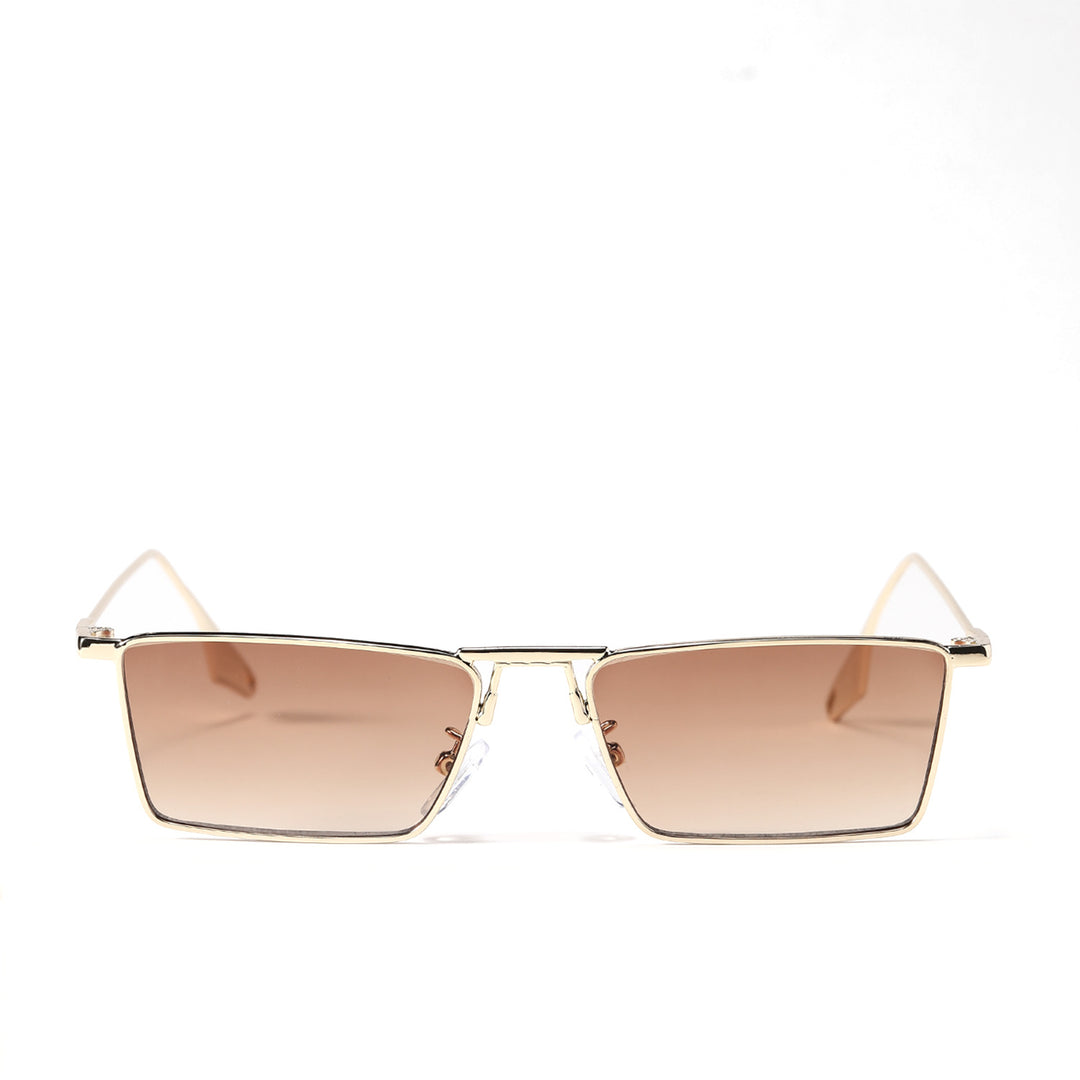 Ladies elegant geometric sunglasses with stylish metal frame Stornfield