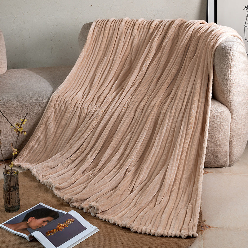 Women's plush blanket with ribbed structure Stornfield