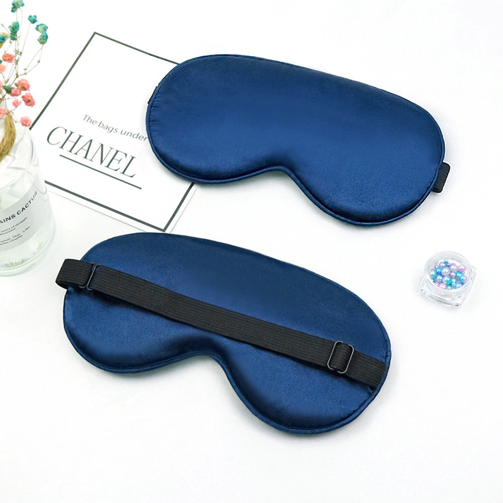 Unisex nan luxurious silk sleep mask with contoured eye cavity and adjustable elastic band Stornfield