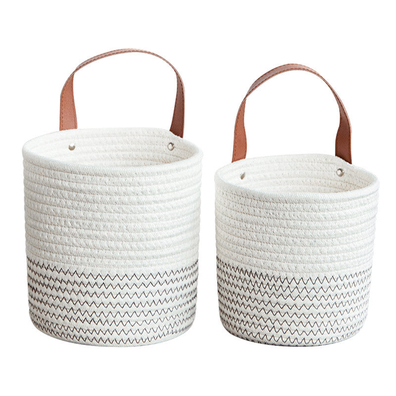 Ladies stylish storage baskets made of cotton Stornfield