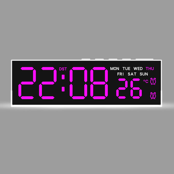 Digital watch with integrated thermometer and weekday display Stornfield