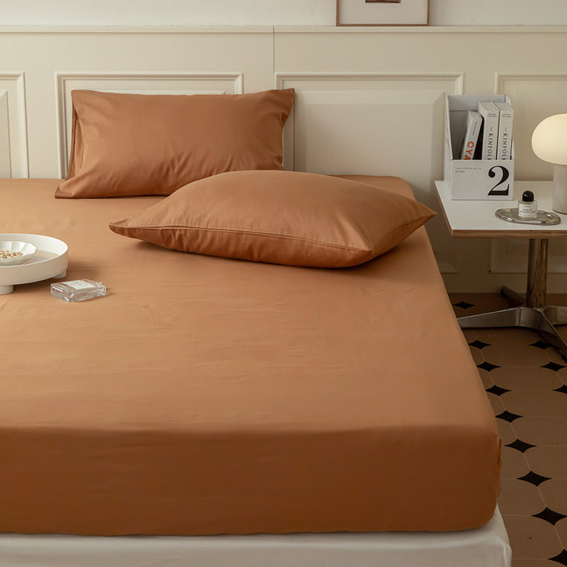 Extra-deep Jersey fitted sheet with premium cotton blend and all-around elastic