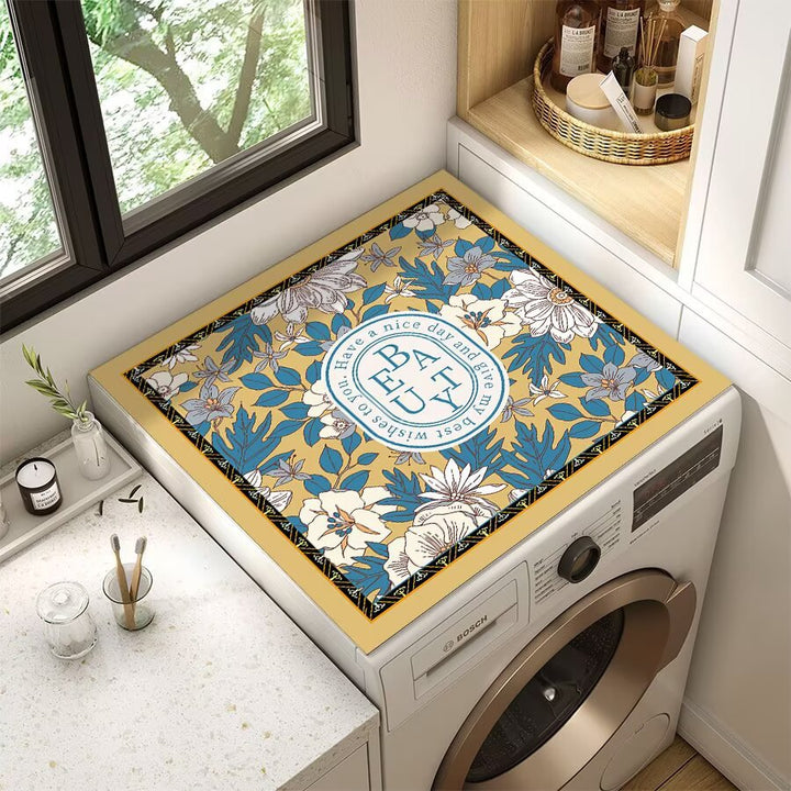 Decorative Floral Laundry Counter Mat Stornfield
