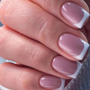 Classic French Tip Nail Enhancements Stornfield