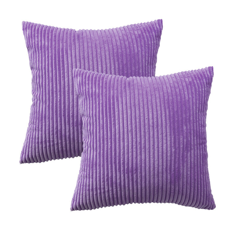 Ribbed Corduroy Textured Throw Pillow Covers
