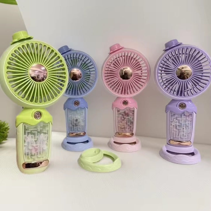 Unisex Portable Handheld Fan with Water Mist Stornfield