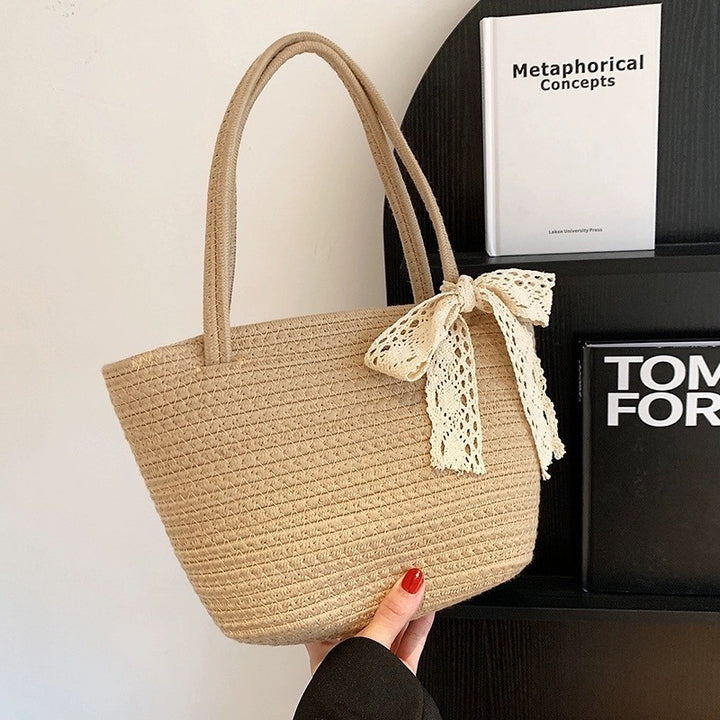 Women's handbag with decorative crochet tape Stornfield