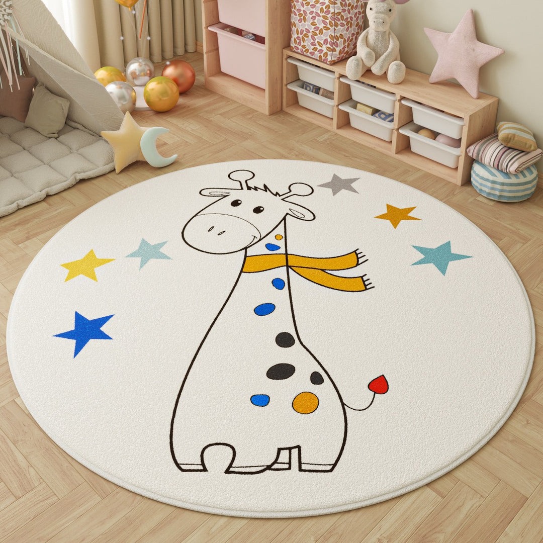 Children's Fun-Themed Round Area Mat Stornfield