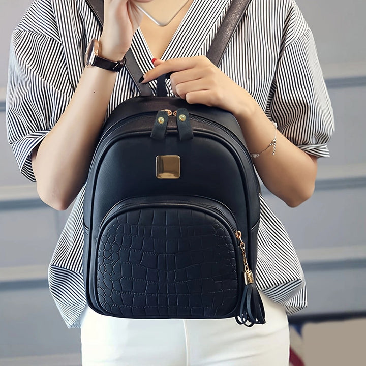 Fashionable backpack with structured material Stornfield