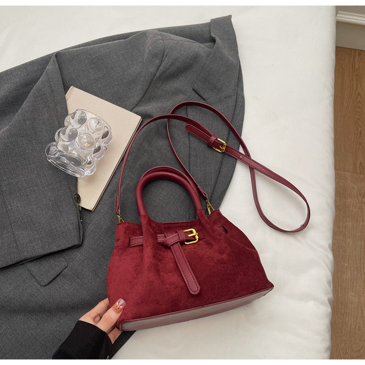 Elegant Suede Handheld Bag Stornfield