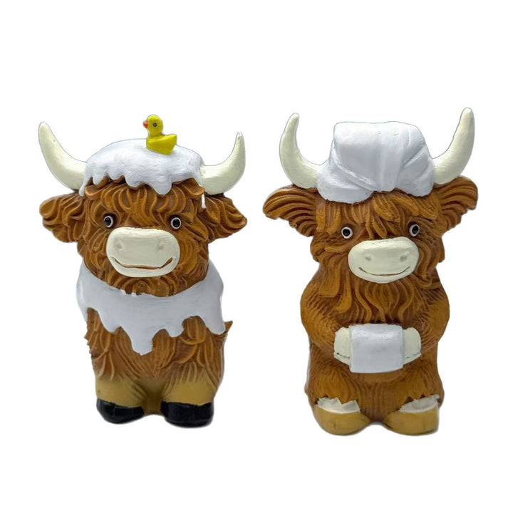 Funny Highland Cattle Figurine Stornfield