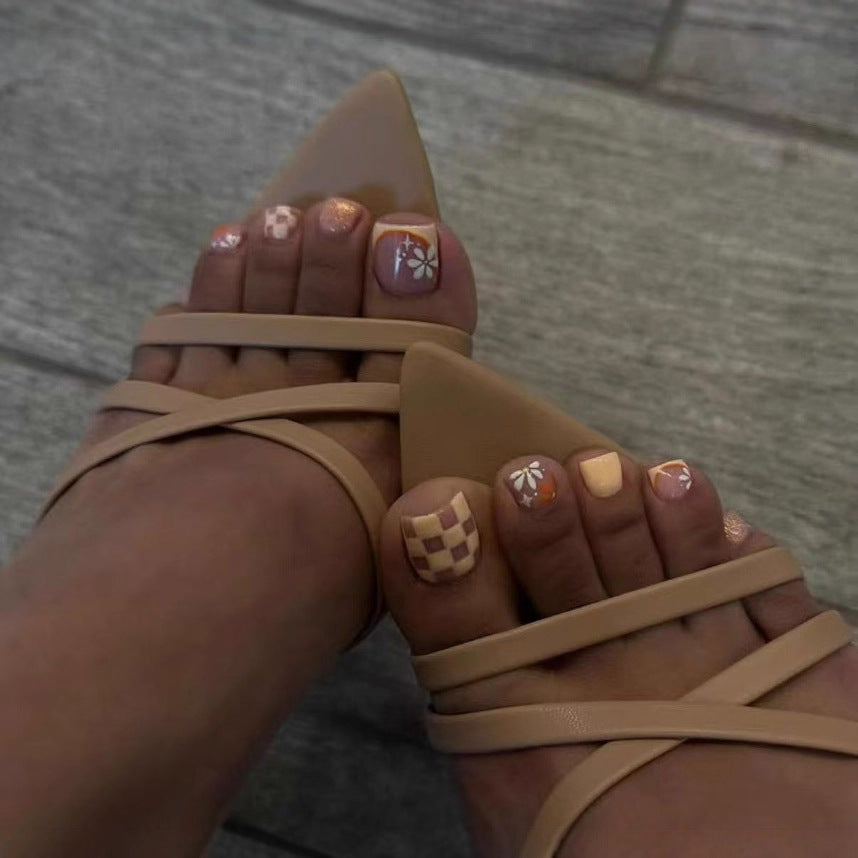 Strappy Pointed Toe Sandals