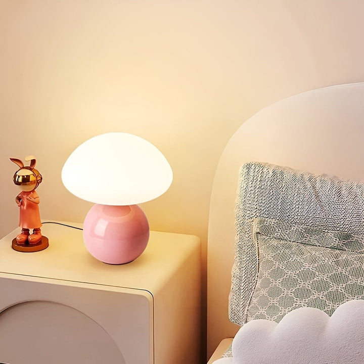 CreamyShine Lamp - Cozy Mushroom Nightstand Lamp | Stornfield