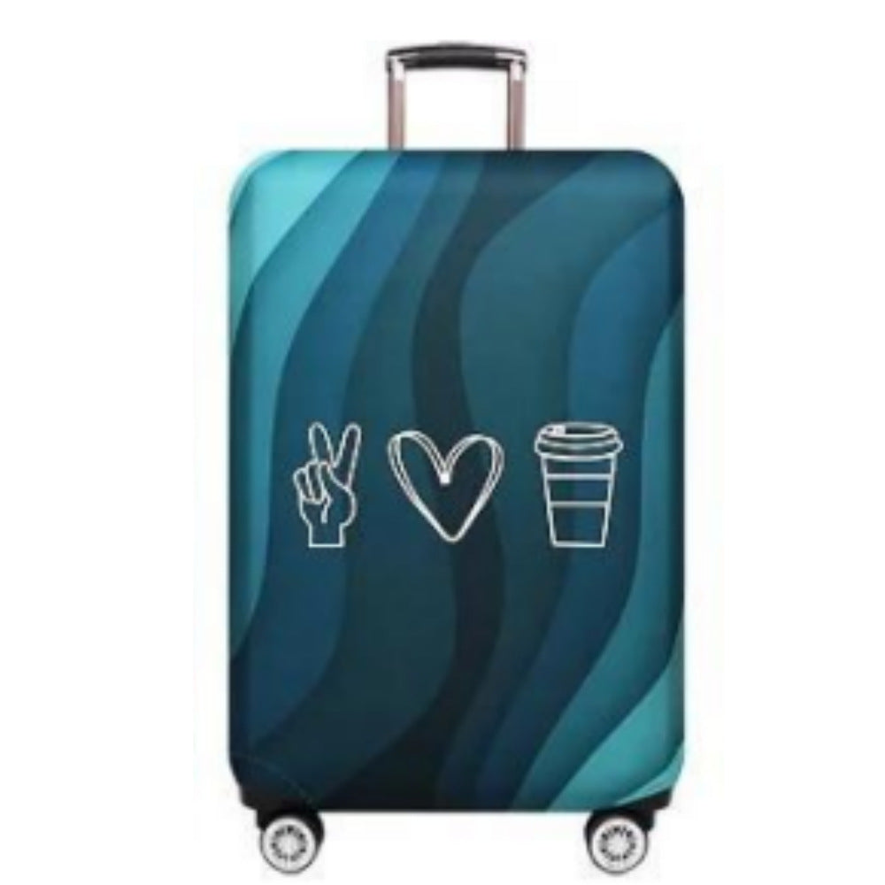 Unisex Hard Shell Luggage with Stylish Wave Pattern Stornfield