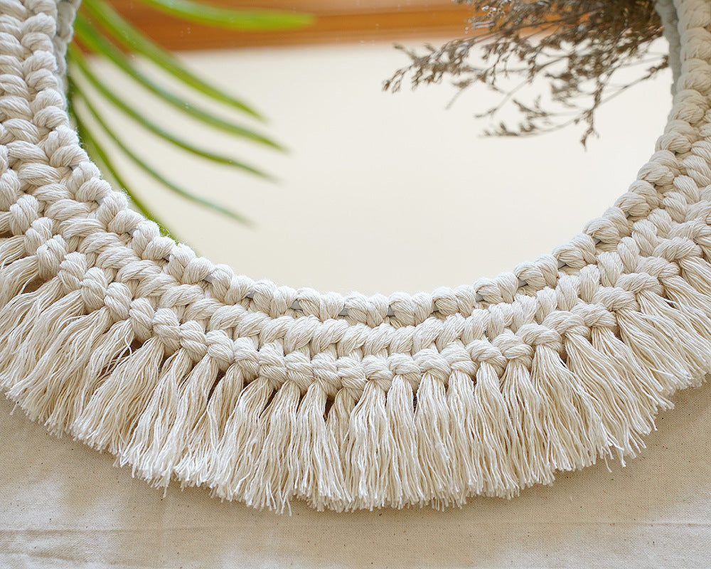 Decorative Macrame Wall Mirror Stornfield