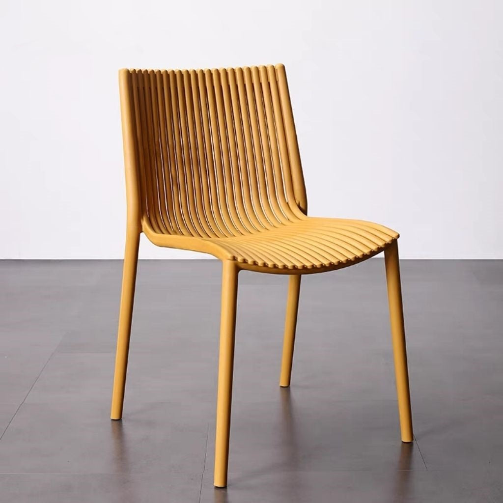 Contemporary Slatted Dining Chair Stornfield
