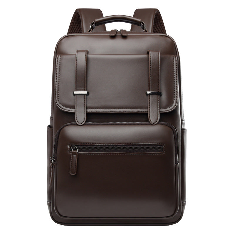 Stylish Multi-Compartment Leather Backpack Stornfield