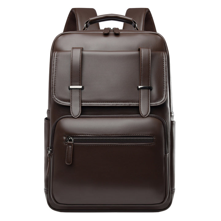 Stylish Multi-Compartment Leather Backpack Stornfield