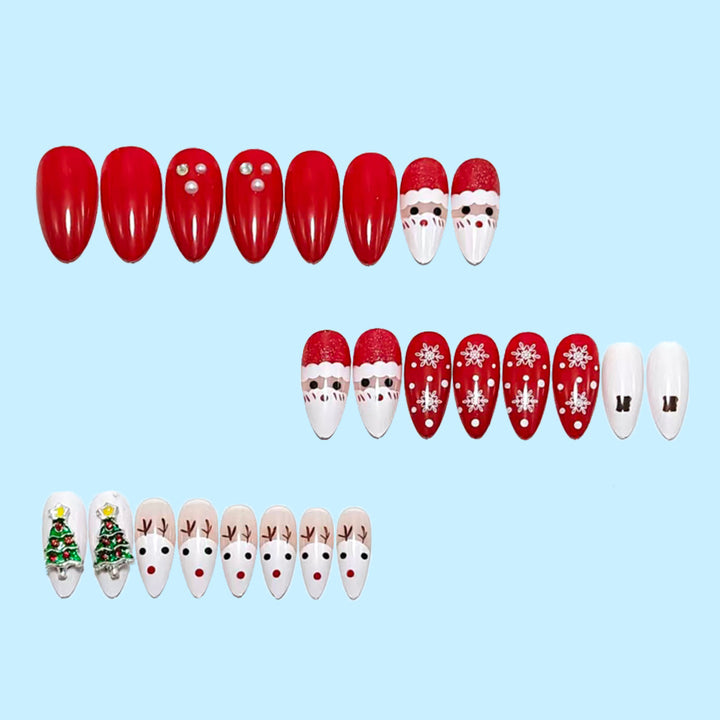 Festive art nails with Christmas motifs Stornfield 1787298489