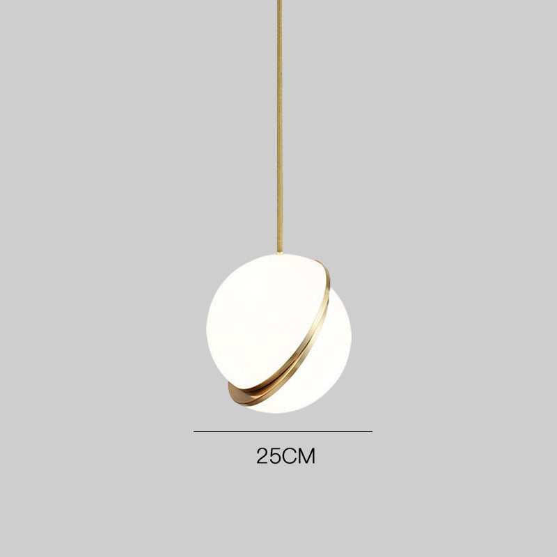 Modern Minimalist Pendant Light with Elegant Gold Accents