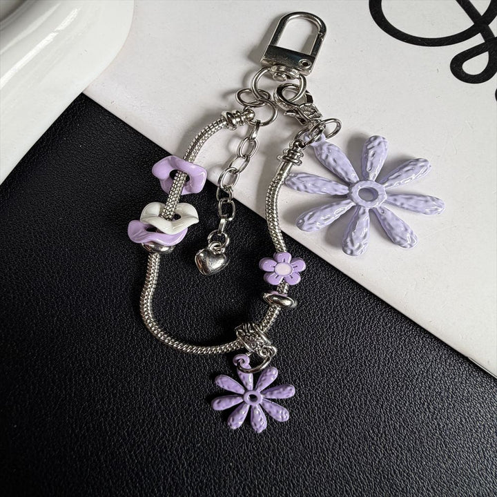 Floral-Themed Charm Keychain Stornfield
