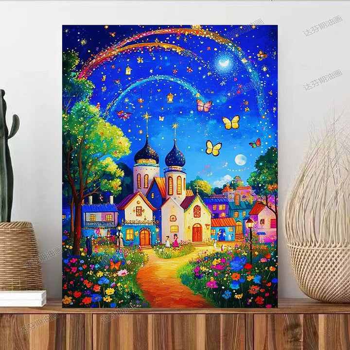 Fantasy Landscape Canvas Art Print Stornfield