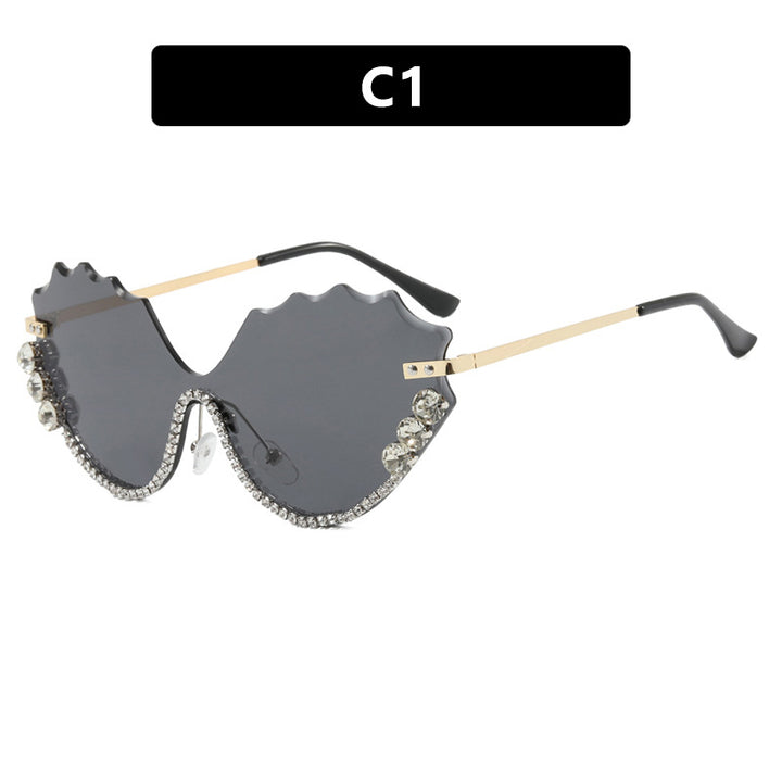 Women's extravagant sunglasses with sparkling accent and unique design Stornfield