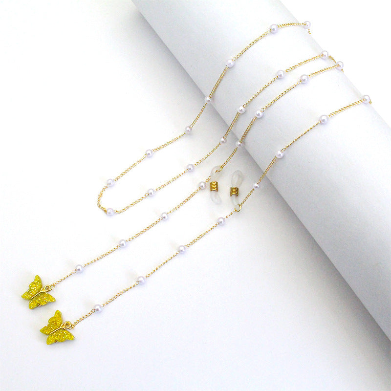 Butterfly-Embellished Eyewear Chain Stornfield