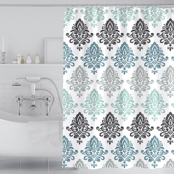 Women's Elegant Damask Shower Curtain Stornfield