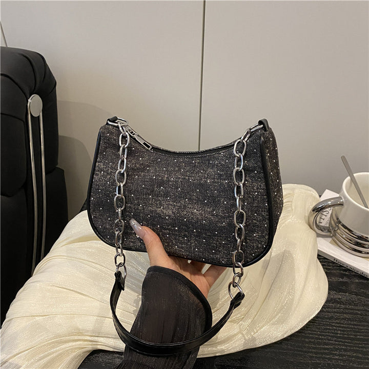 Vintage-Inspired Denim Hobo Bag Stornfield