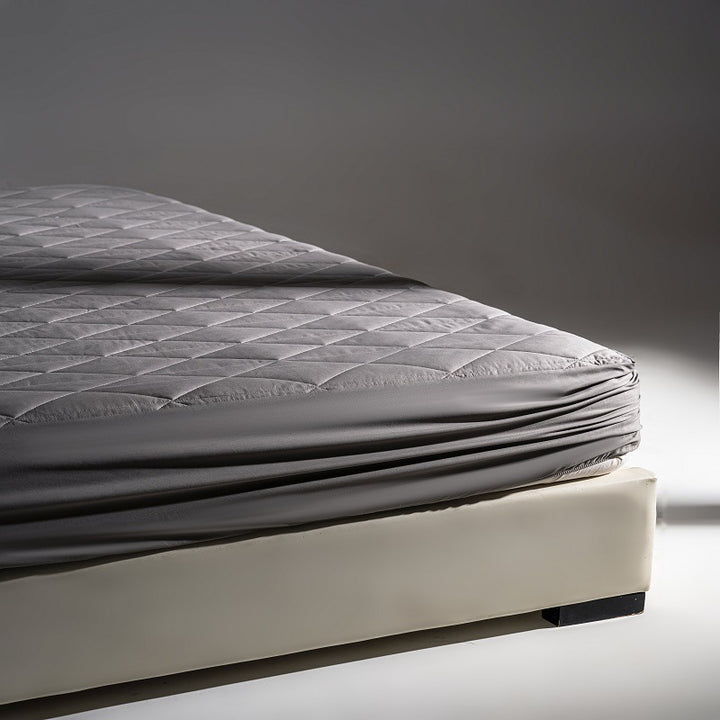 Quilted Fitted Mattress Protector Pad with Deep Elastic Skirt