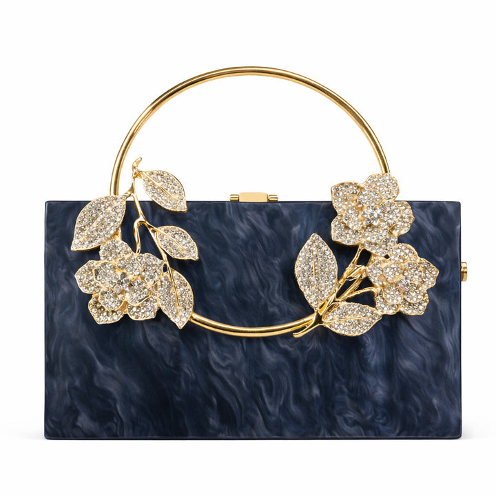 Statement Floral Embellished Clutch