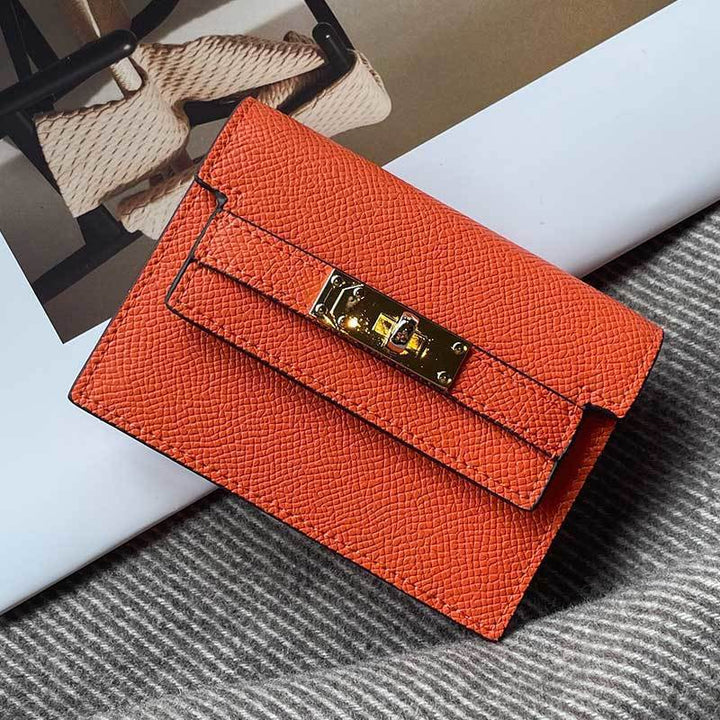 Premium Leather Cardholder with Elegant Closure Stornfield