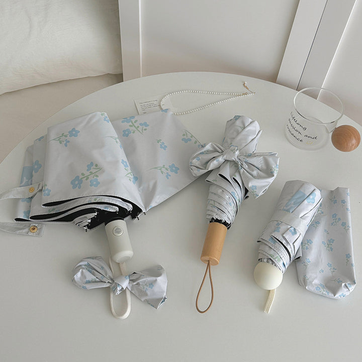 Women's Folding Umbrella with Stylish Floral Design Stornfield