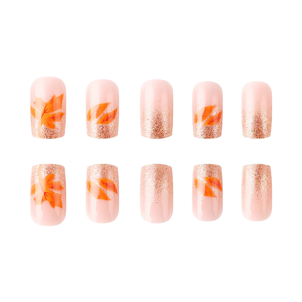 Autumn-Inspired Gel Nail Art Set Stornfield