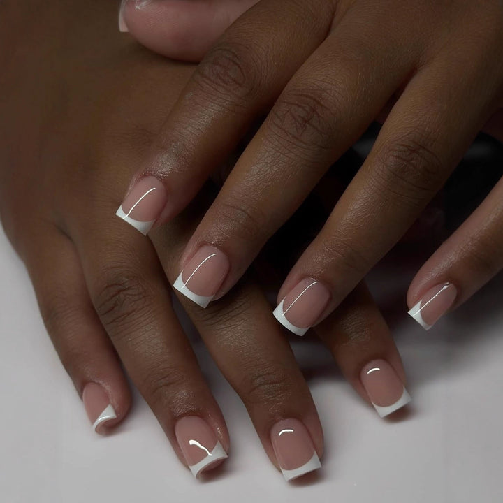 Elegant artificial nails with French tip Stornfield