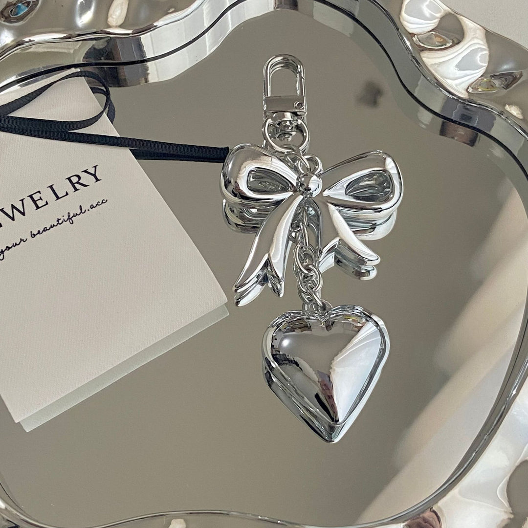 Heart and Bow Charm Keychain Stornfield