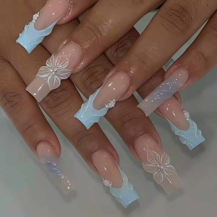 3D Floral Decorative Press-On Nail Art Stornfield