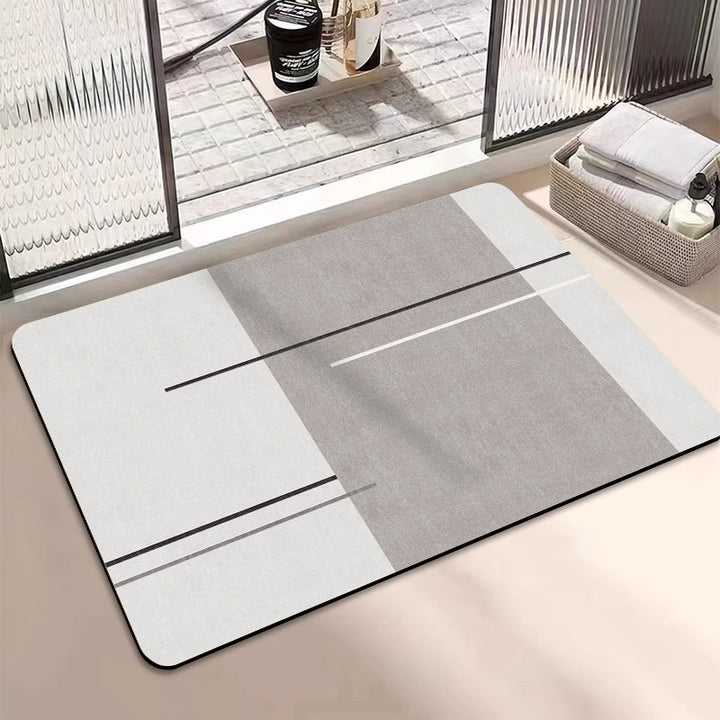 Geometric Patterned Bathroom Mat Stornfield