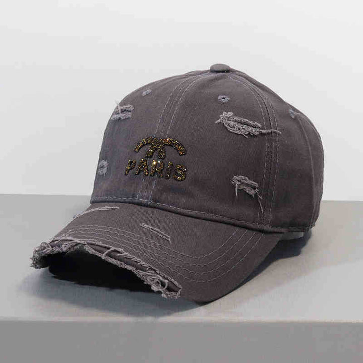 Women's Distressed Graphic Adjustable Baseball Cap Stornfield