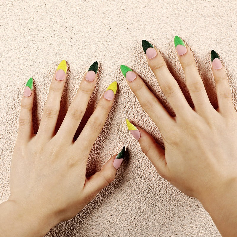 Creative artificial nails with trendy geometric design Stornfield