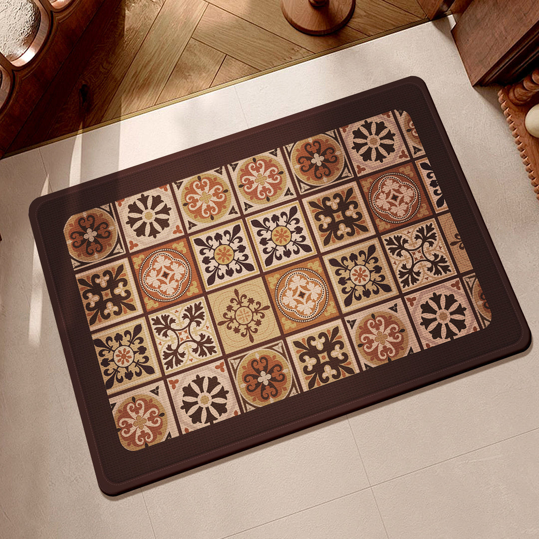 Textured Multi-colored Kitchen Mat