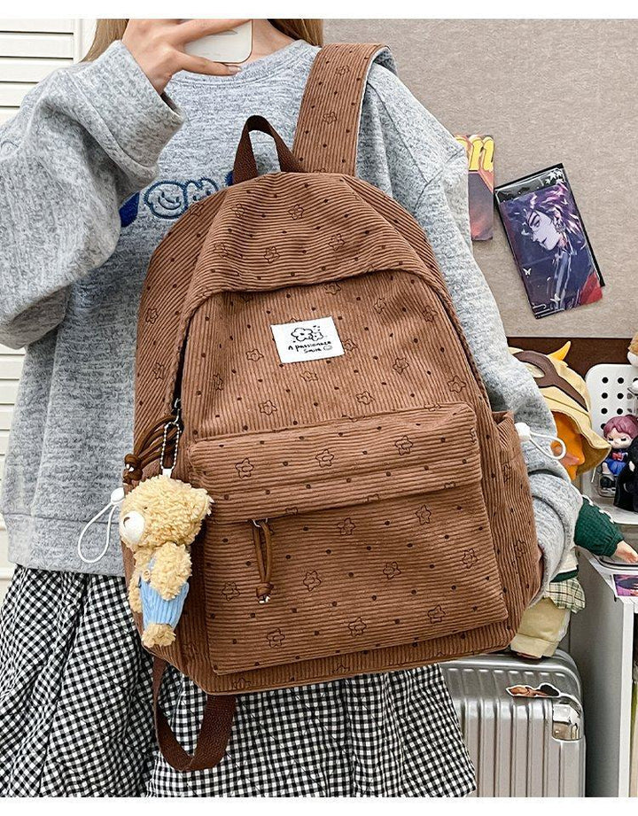 Playful Floral Print Backpack