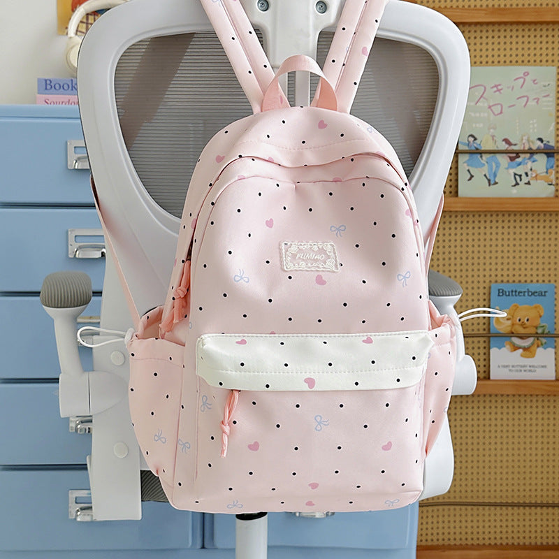 Charming Polka Dot School Backpack Stornfield