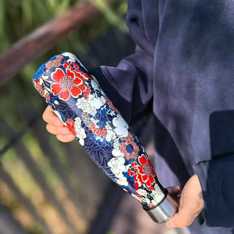 Unisex double-walled insulated bottle made of stainless steel with vacuum insulation and leak-proof screw cap Stornfield